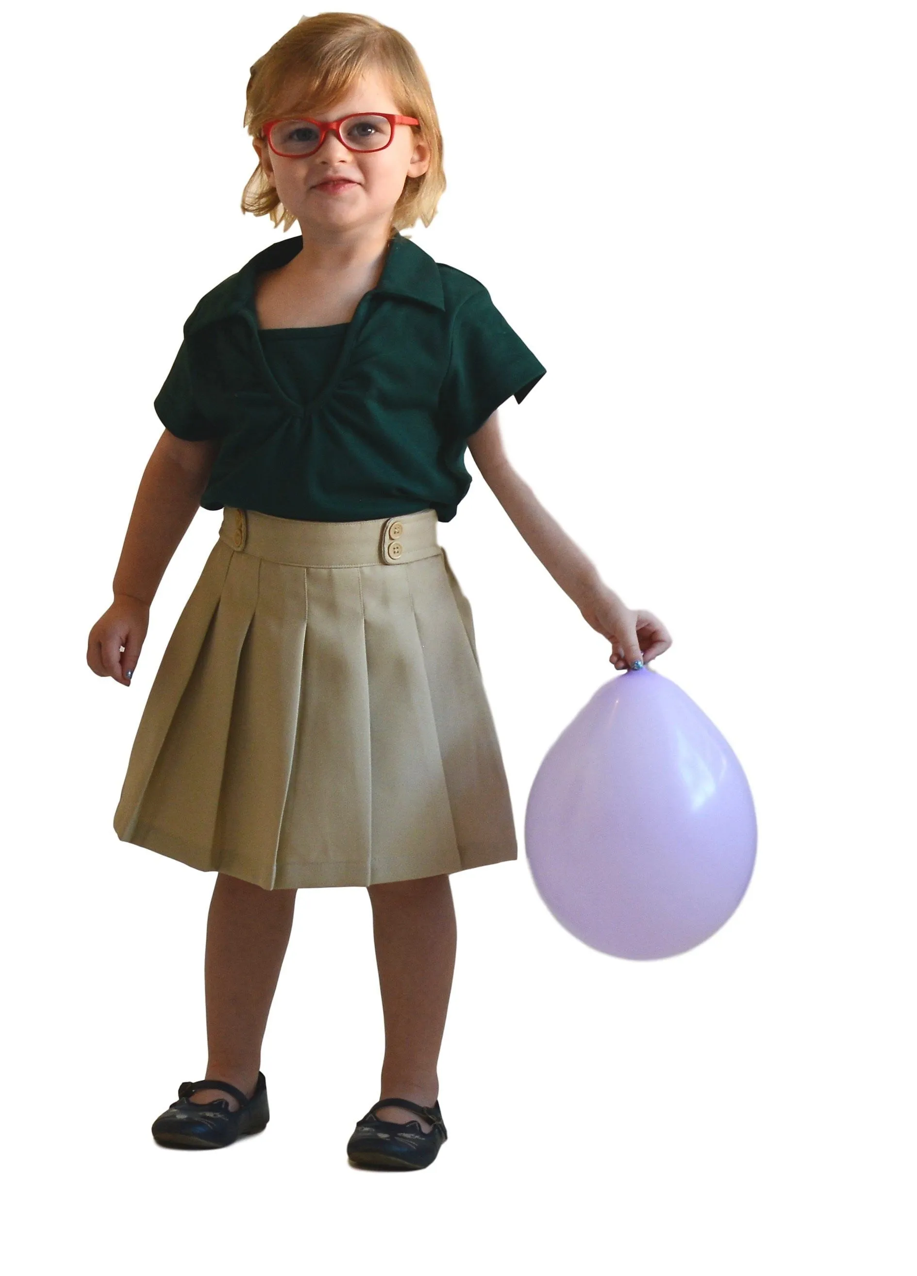 Girl's Khaki Uniform Skirts Scooter 4/5-16