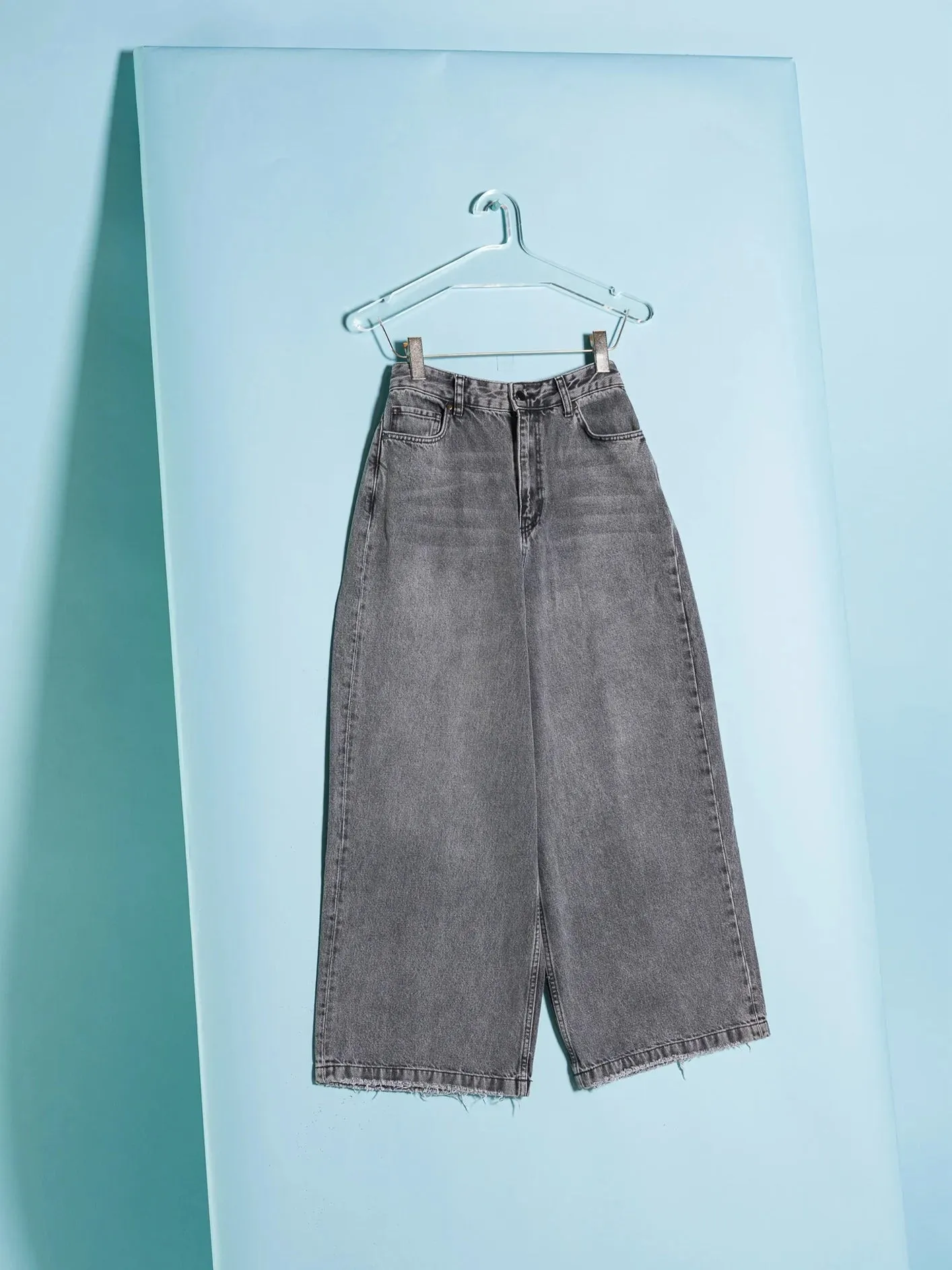 Guram Denim Pants - Grey