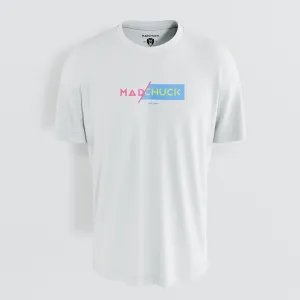 HALF/HALF WHITE TEE PRINT