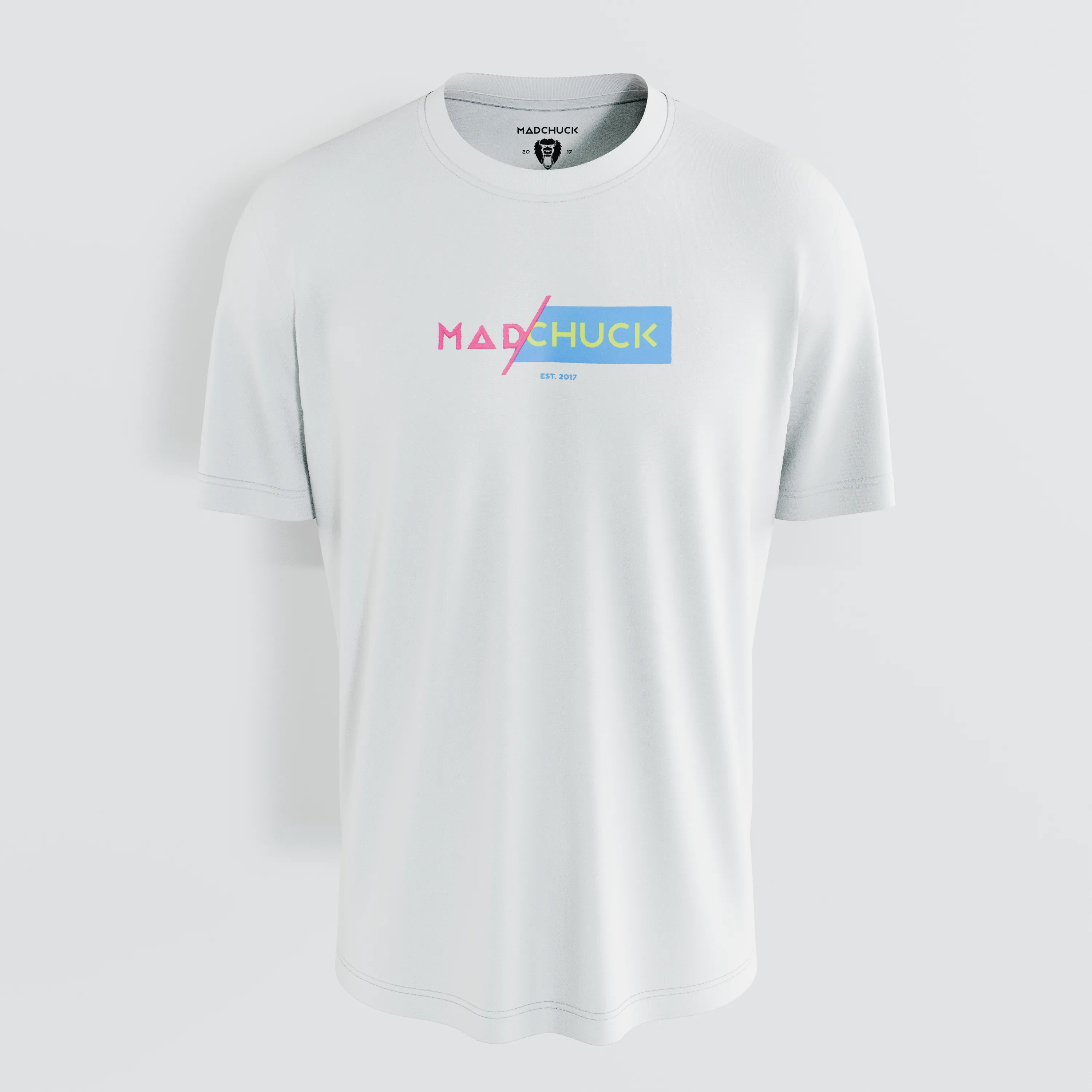 HALF/HALF WHITE TEE PRINT