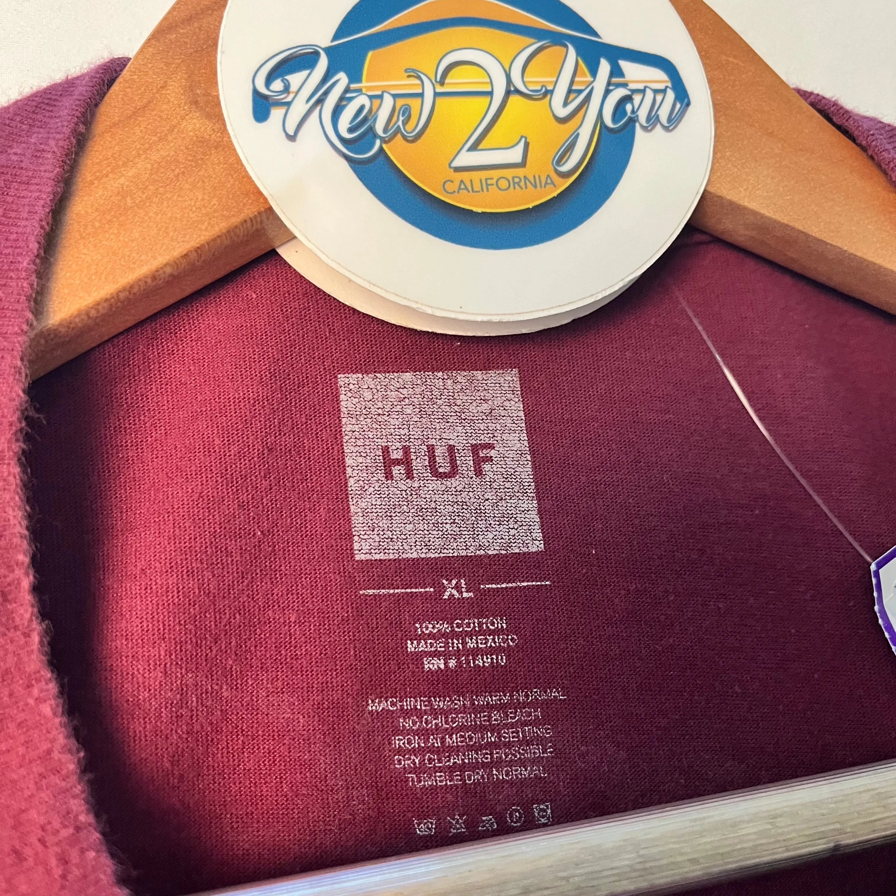 Huf Maroon Chief Tee