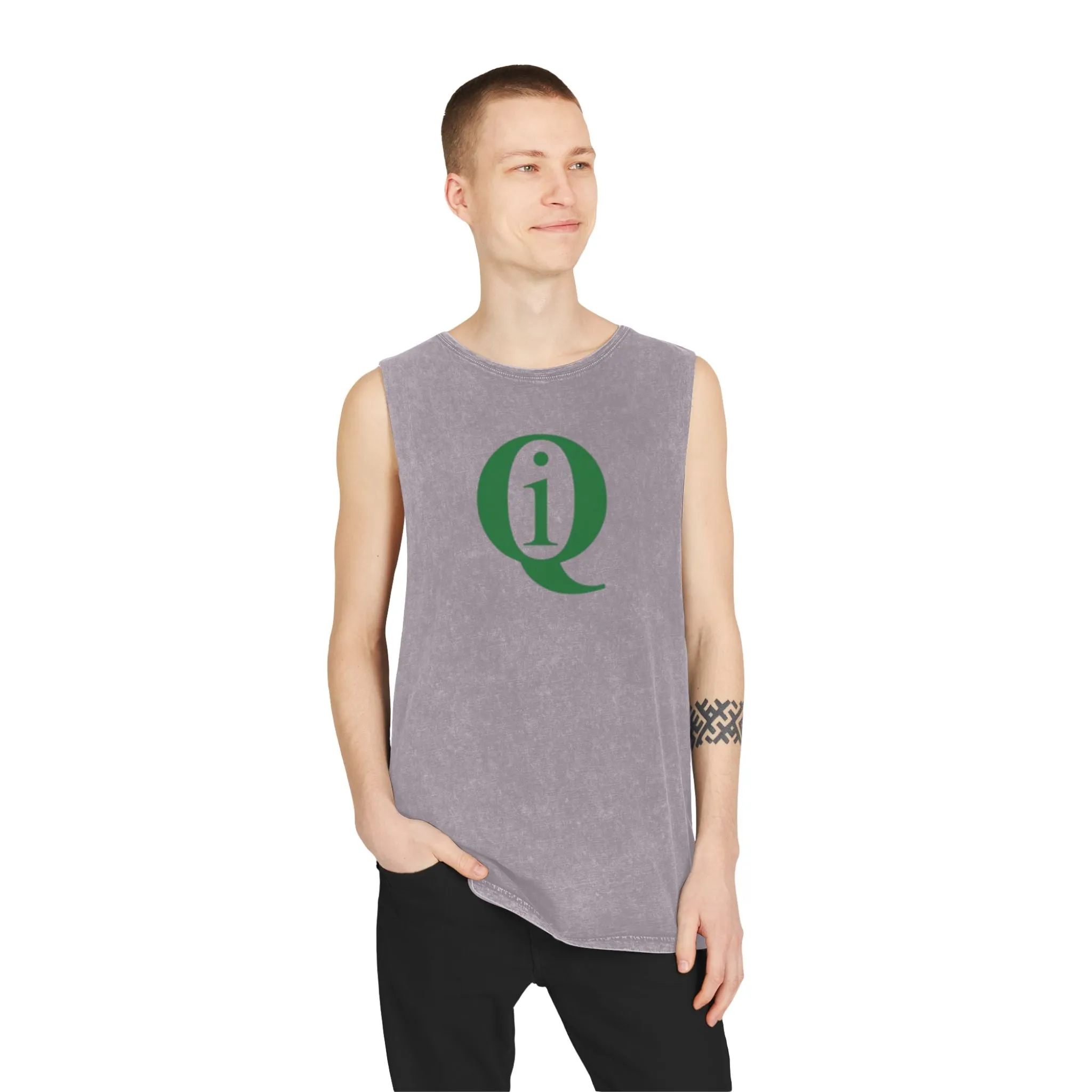 IQ Fashion | Unisex Stonewash Tank Top
