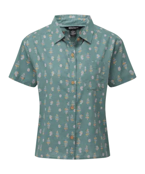 Jaya Camp Shirt - Celery Indi Blossom