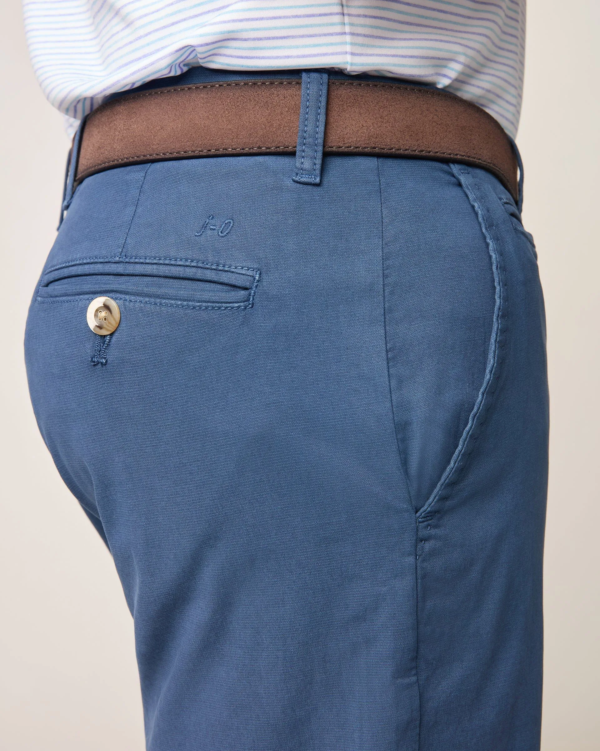Johnnie-O Nassau Cotton Blend Shorts