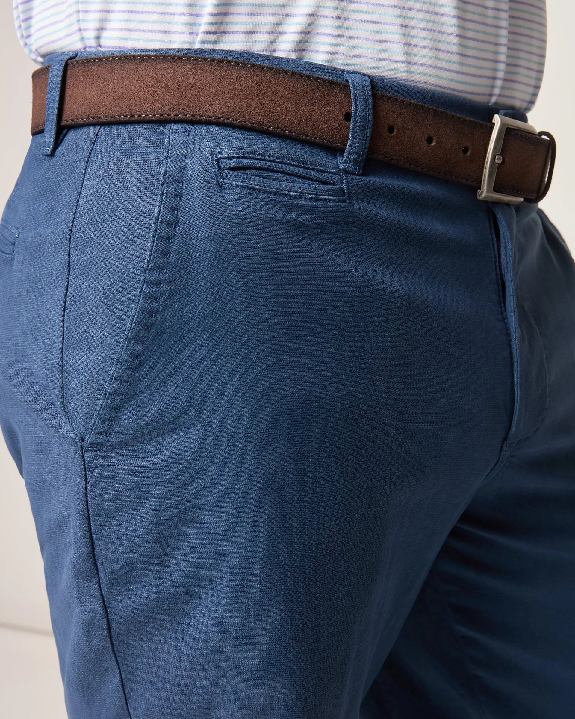 Johnnie-O Nassau Cotton Blend Shorts