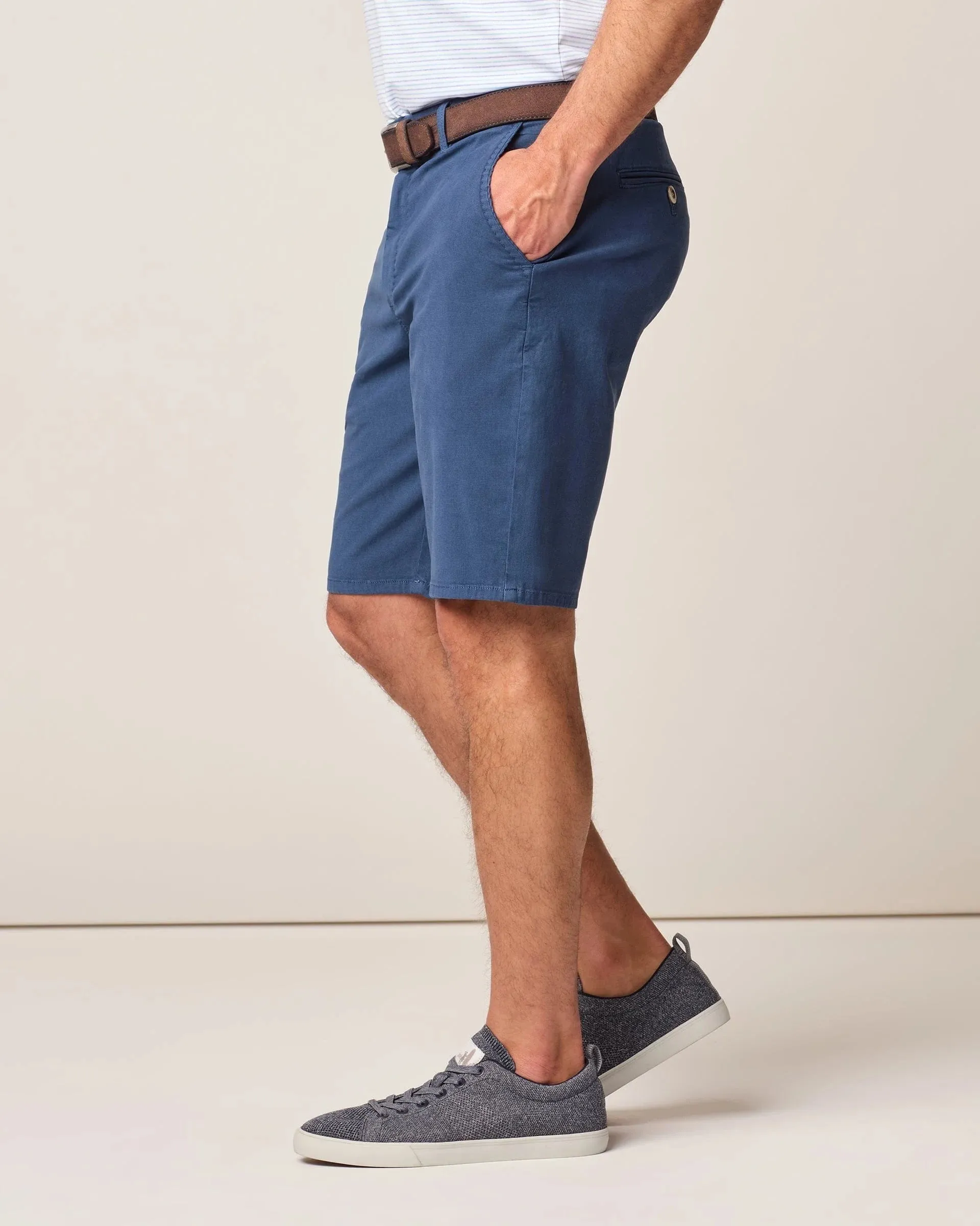 Johnnie-O Nassau Cotton Blend Shorts