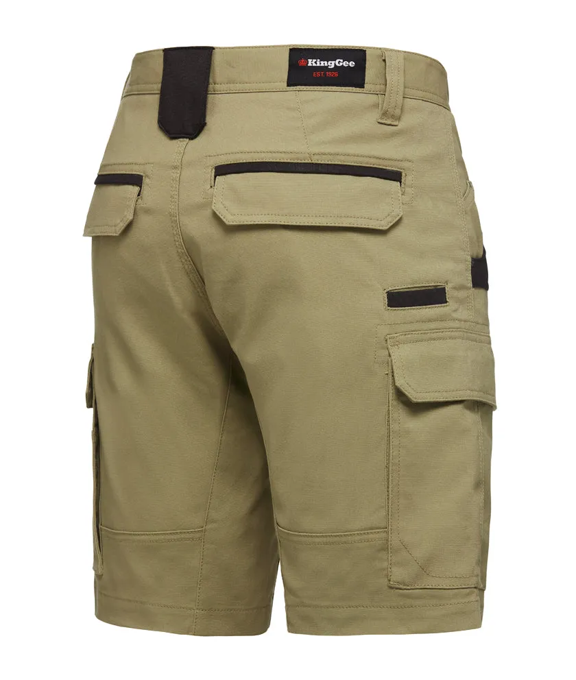 KingGee Men's Tradies Utility Cargo Shorts - Khaki