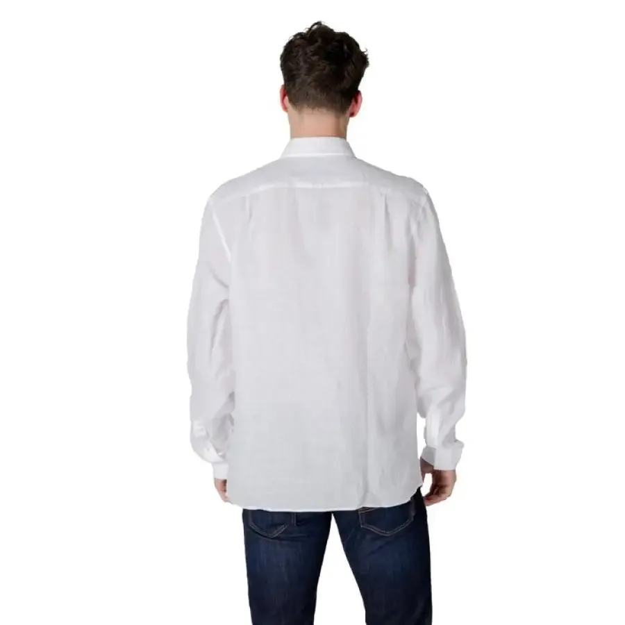 Lacoste Men's White Linen Shirt