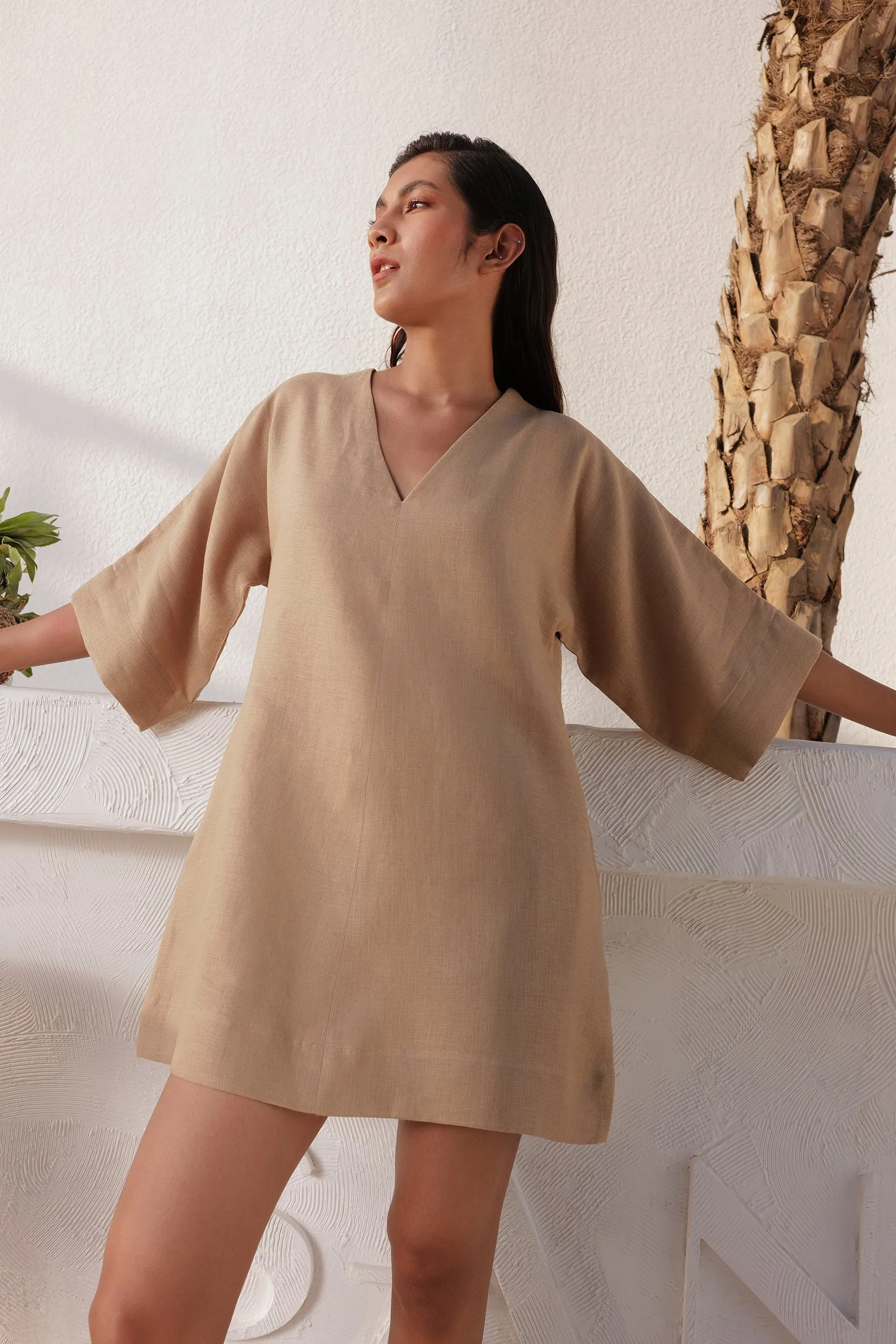 Laos Dress (Sand)