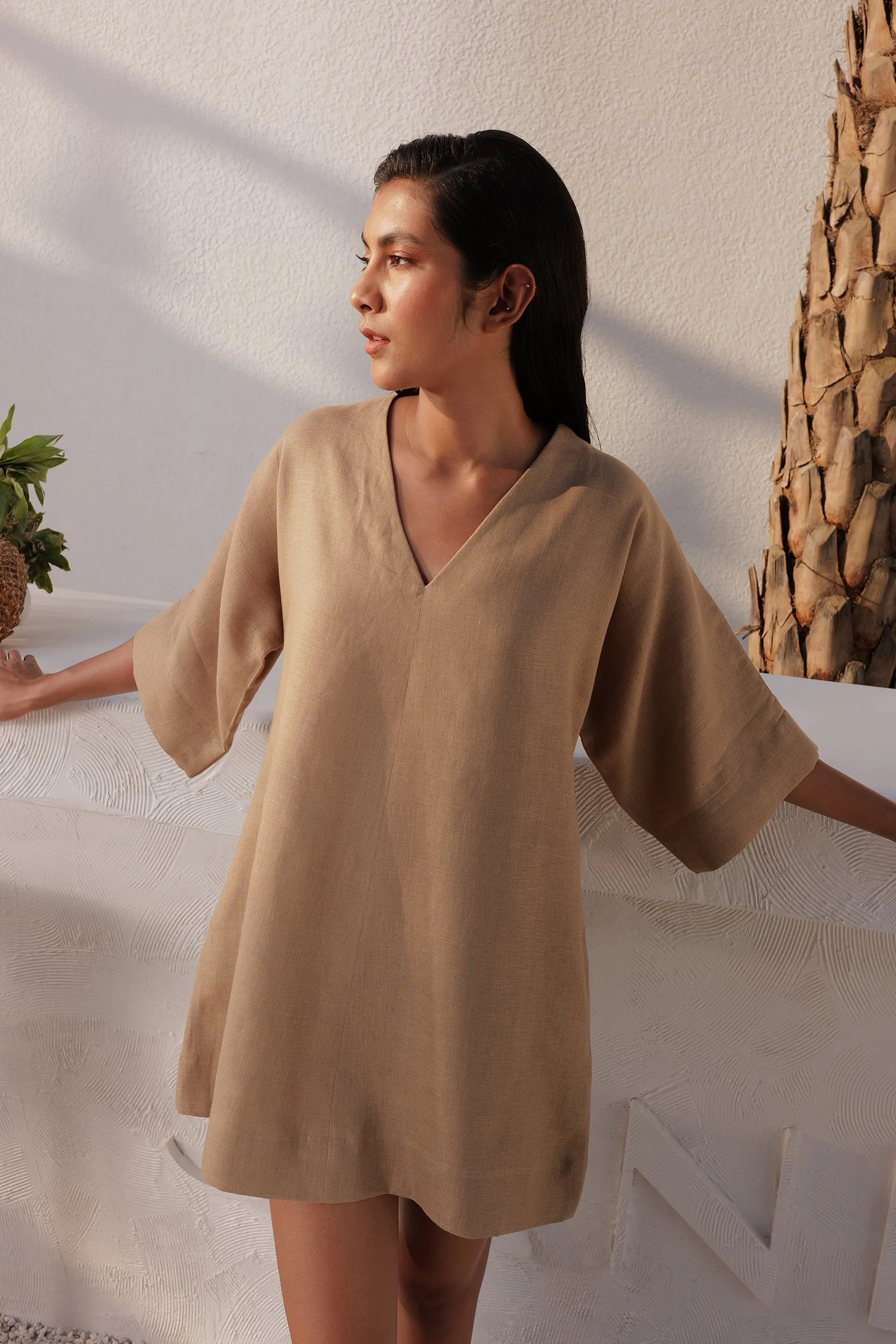 Laos Dress (Sand)