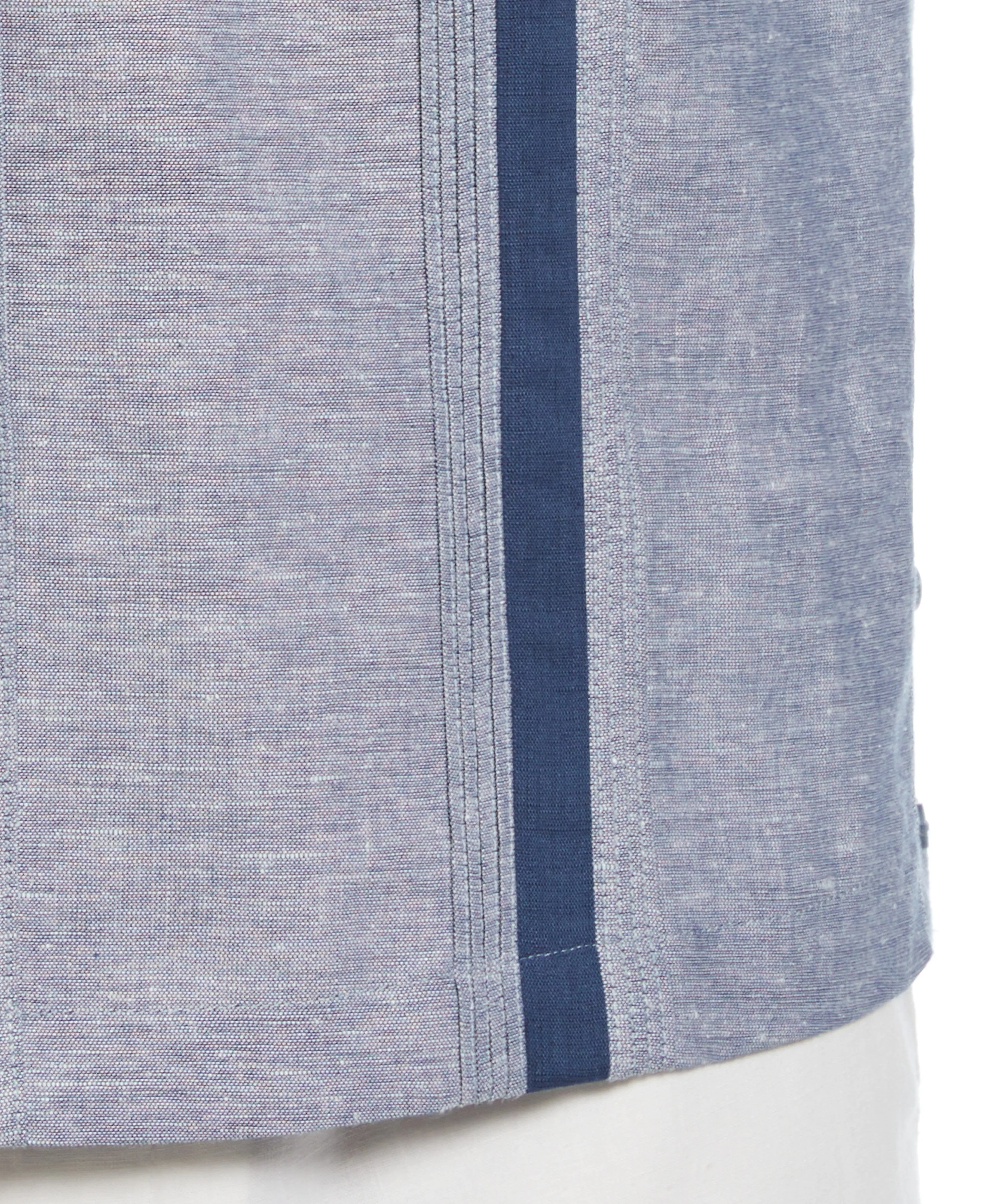 Linen Blend Cross Dye Guayabera Shirt