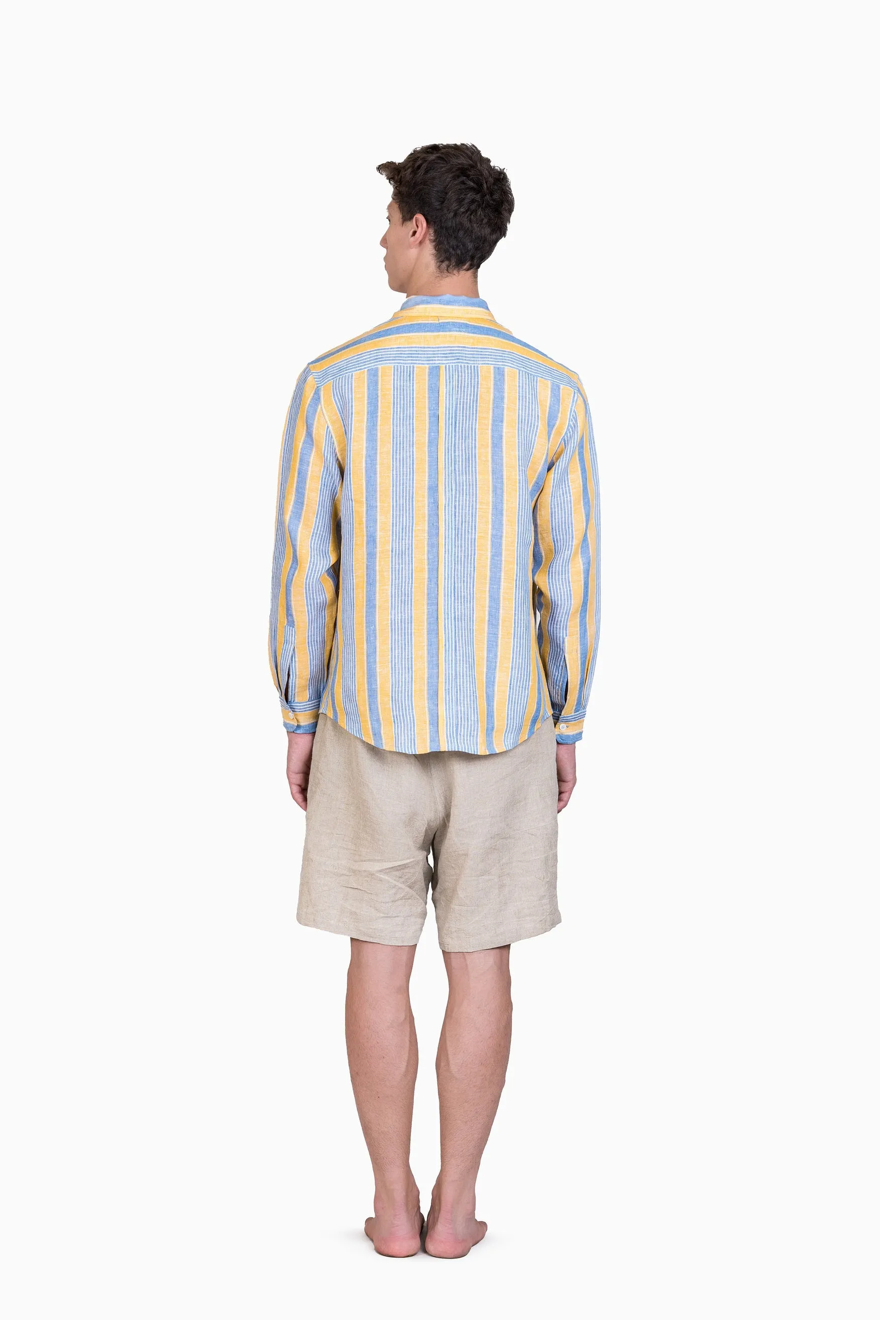 Linen Daryl Shirt-Vern Yellow