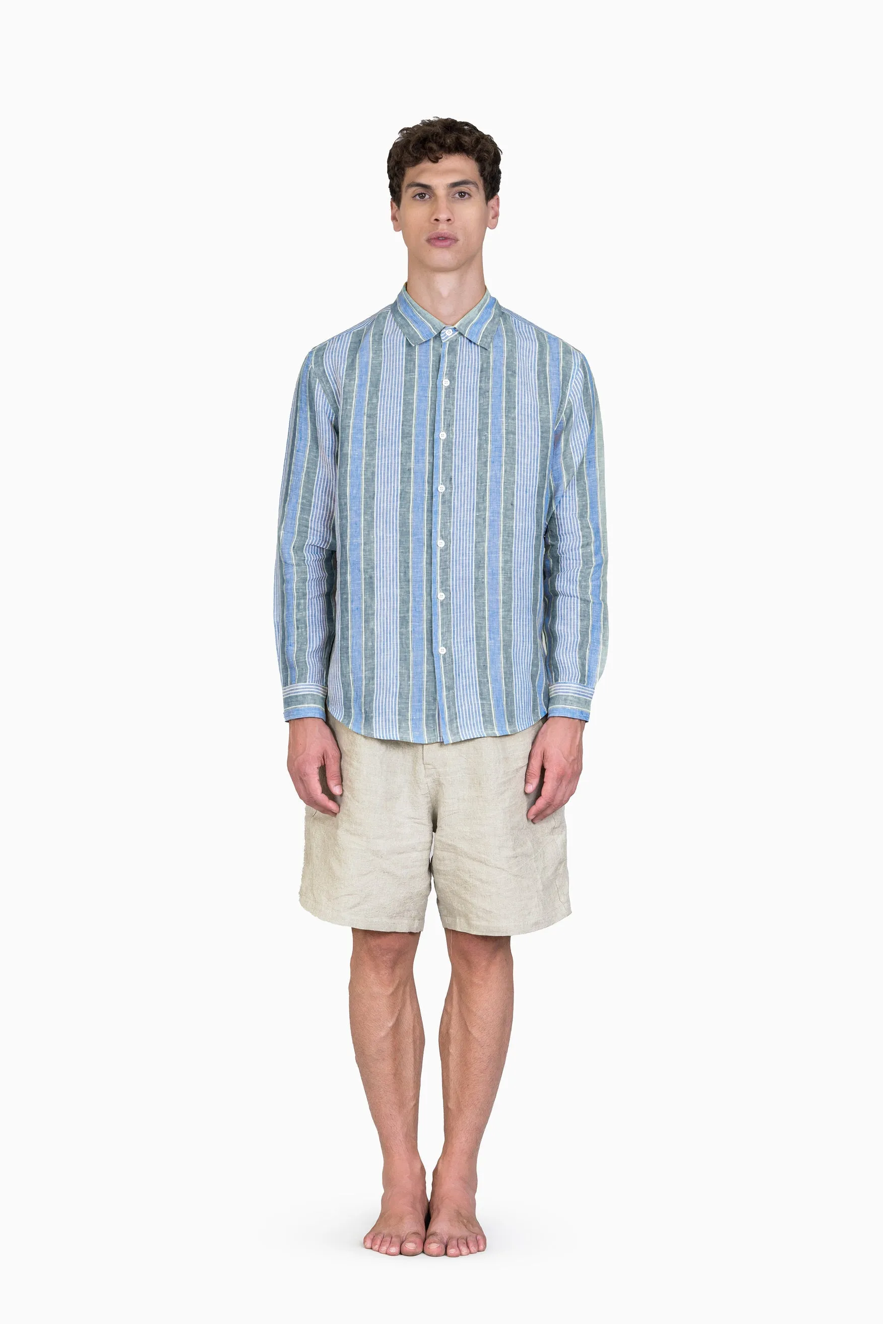 Linen Daryl Shirt-Vern Yellow