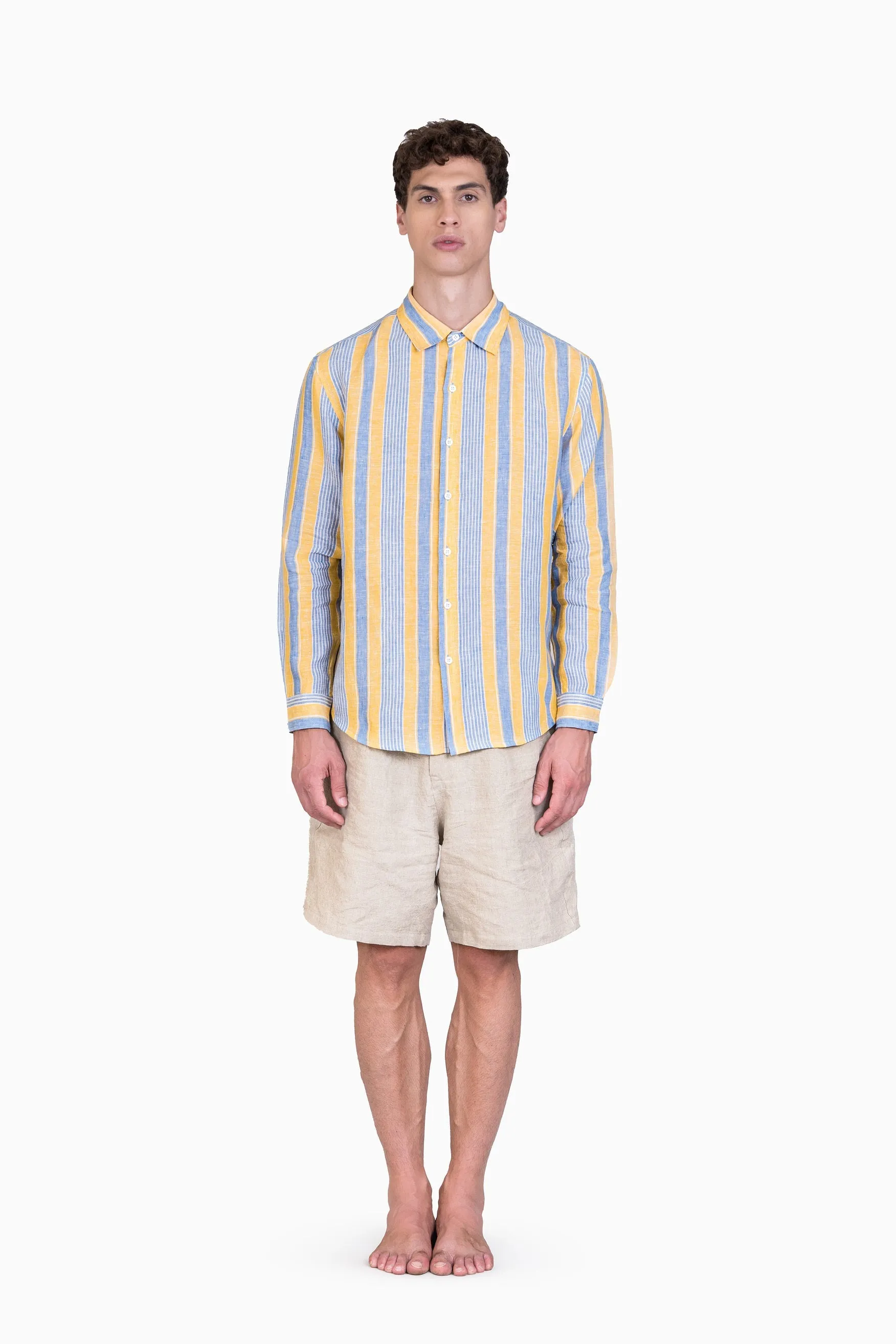 Linen Daryl Shirt-Vern Yellow