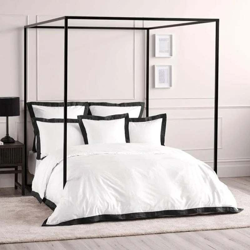 Linen House Denyer White-Magnet Duvet Cover Set