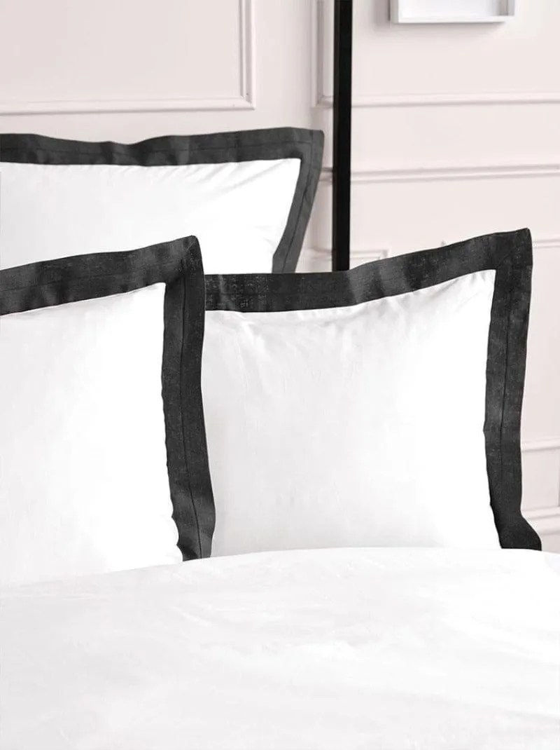 Linen House Denyer White-Magnet Duvet Cover Set
