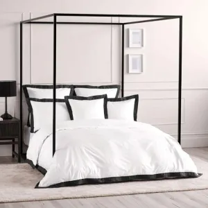 Linen House Denyer White-Magnet Duvet Cover Set