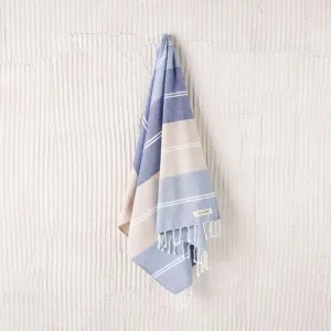 Linen House Hammam Towel 100x180 Freshwater/Blue
