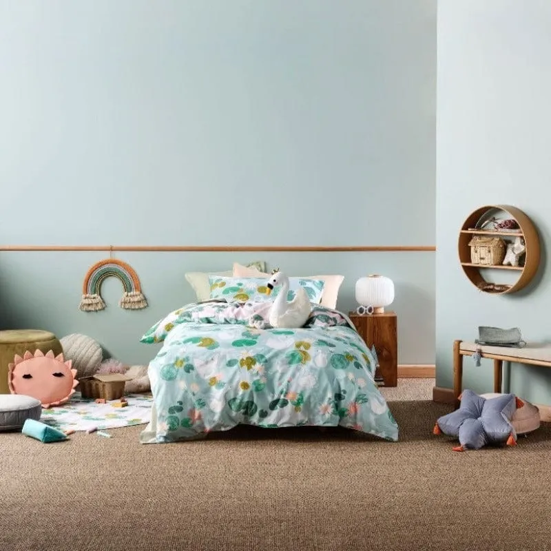 Linen House Swanning Around Teal Duvet Cover Set
