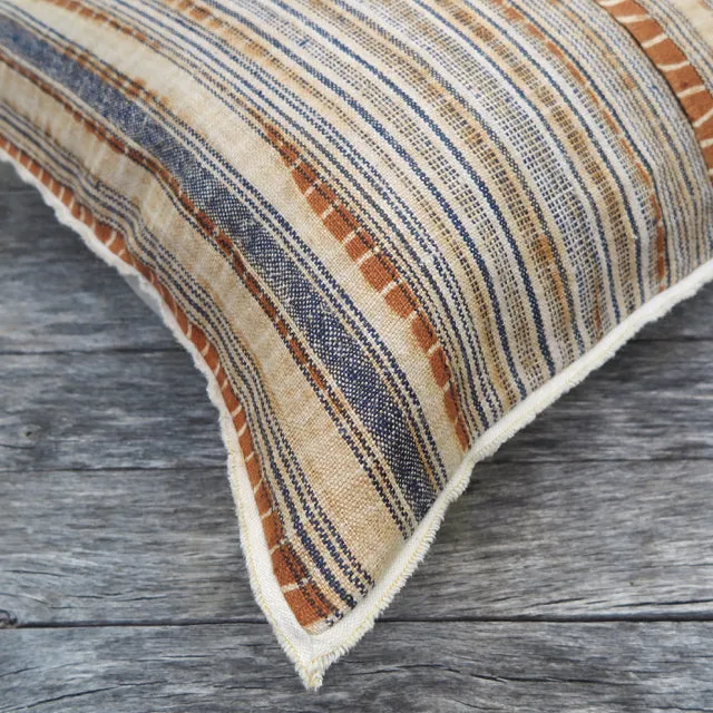 Linen Plaid Selvedge - One of a Kind Pillow