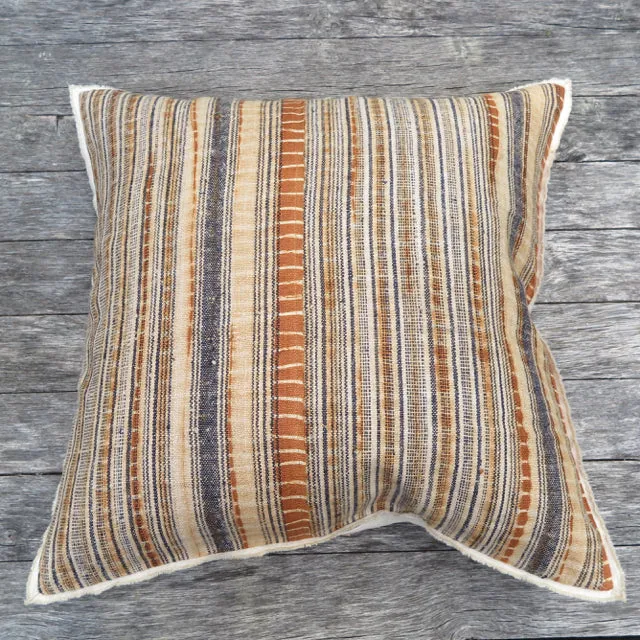Linen Plaid Selvedge - One of a Kind Pillow