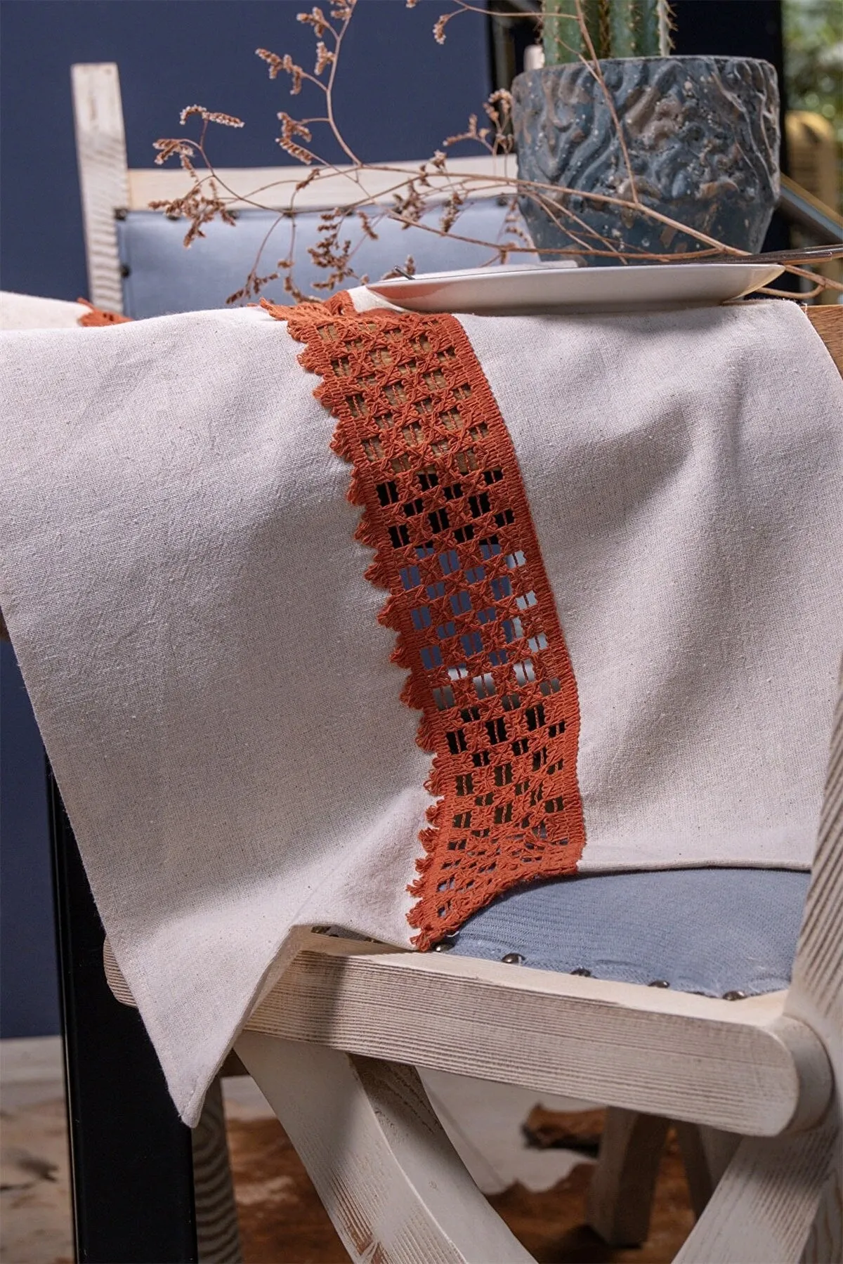 Linen Table Runner - Trimmed