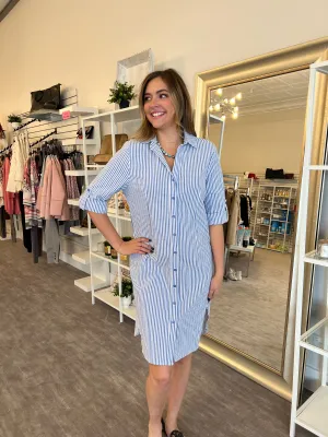 Lulu-B Striped Long Sleeve Dress