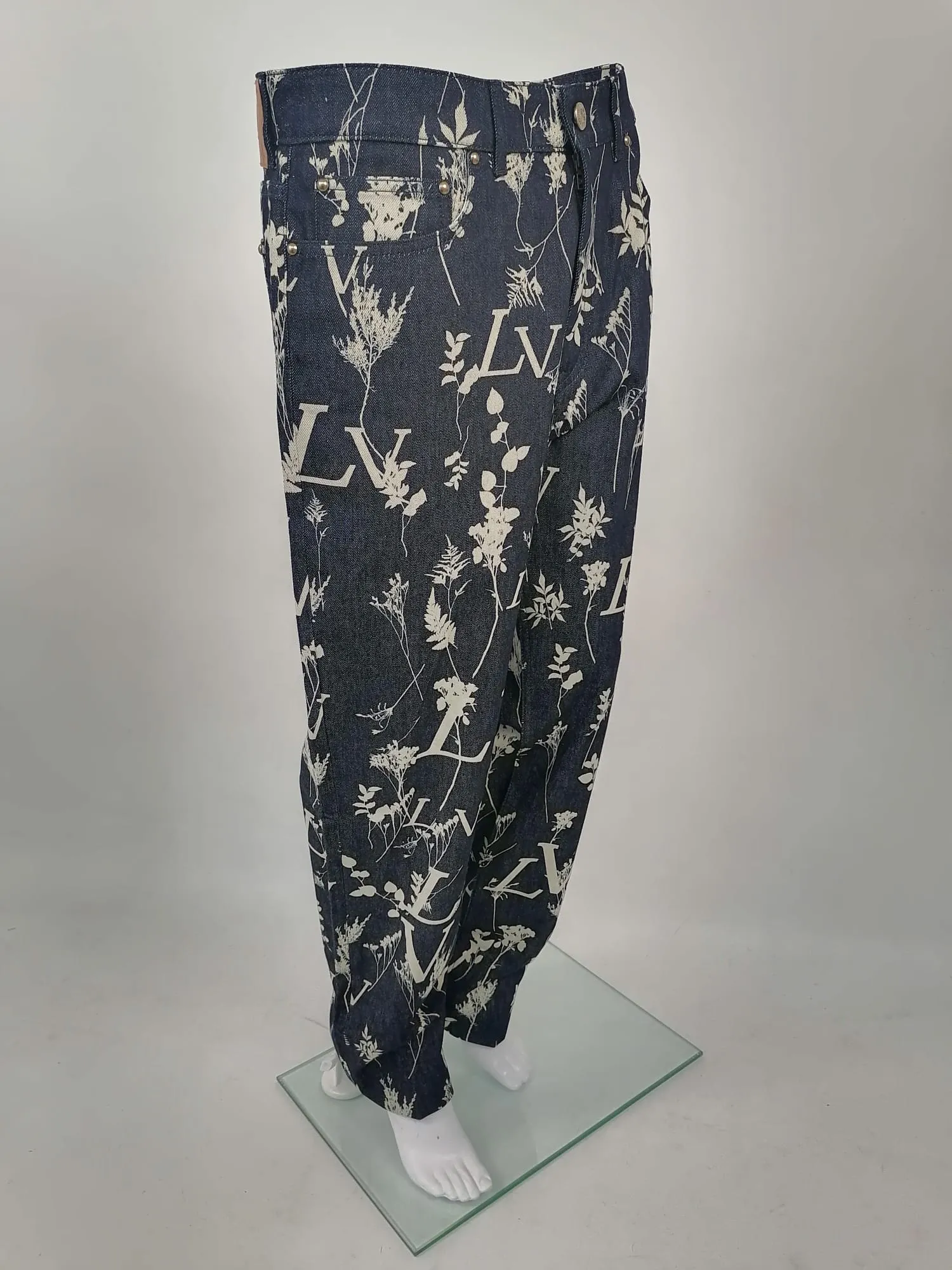 LV Leaf Regular Denim Pants