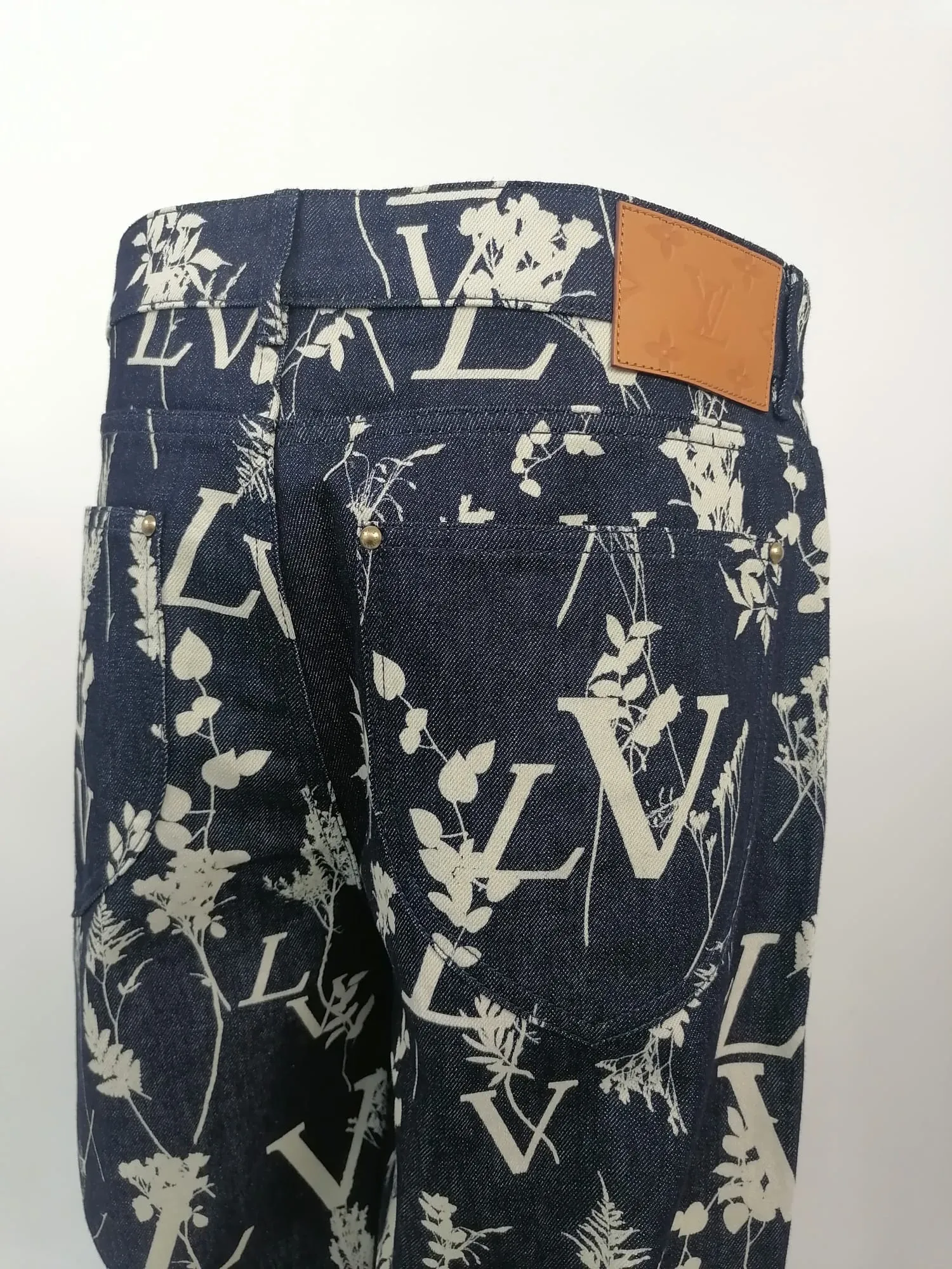 LV Leaf Regular Denim Pants