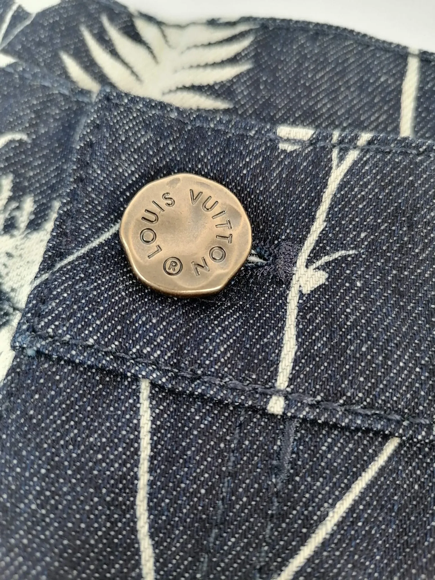 LV Leaf Regular Denim Pants