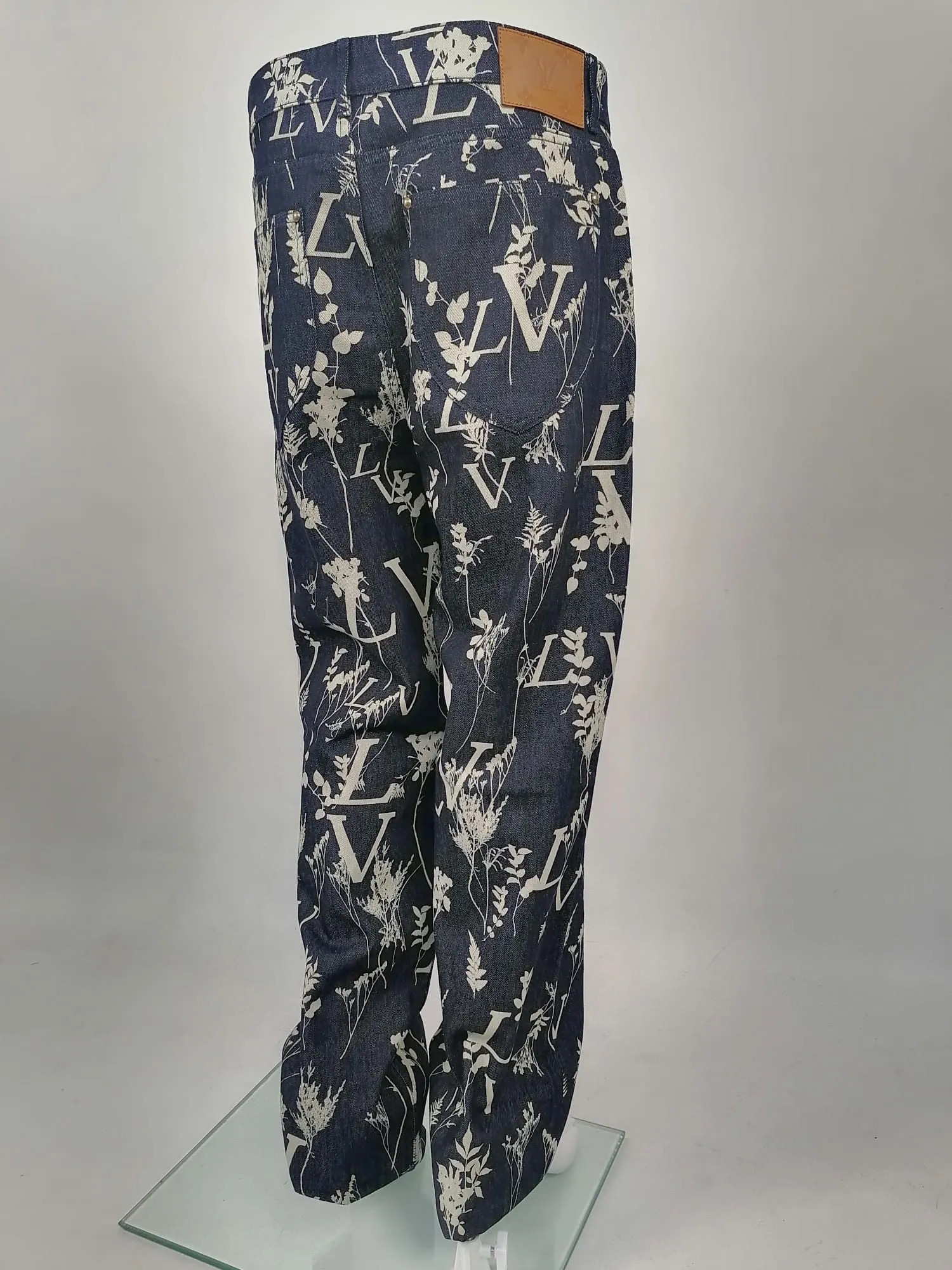 LV Leaf Regular Denim Pants