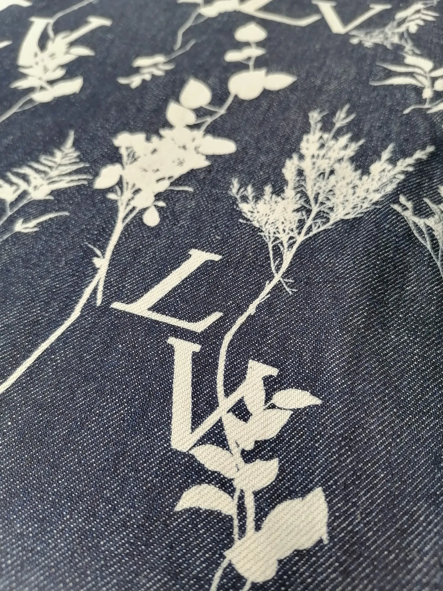 LV Leaf Regular Denim Pants
