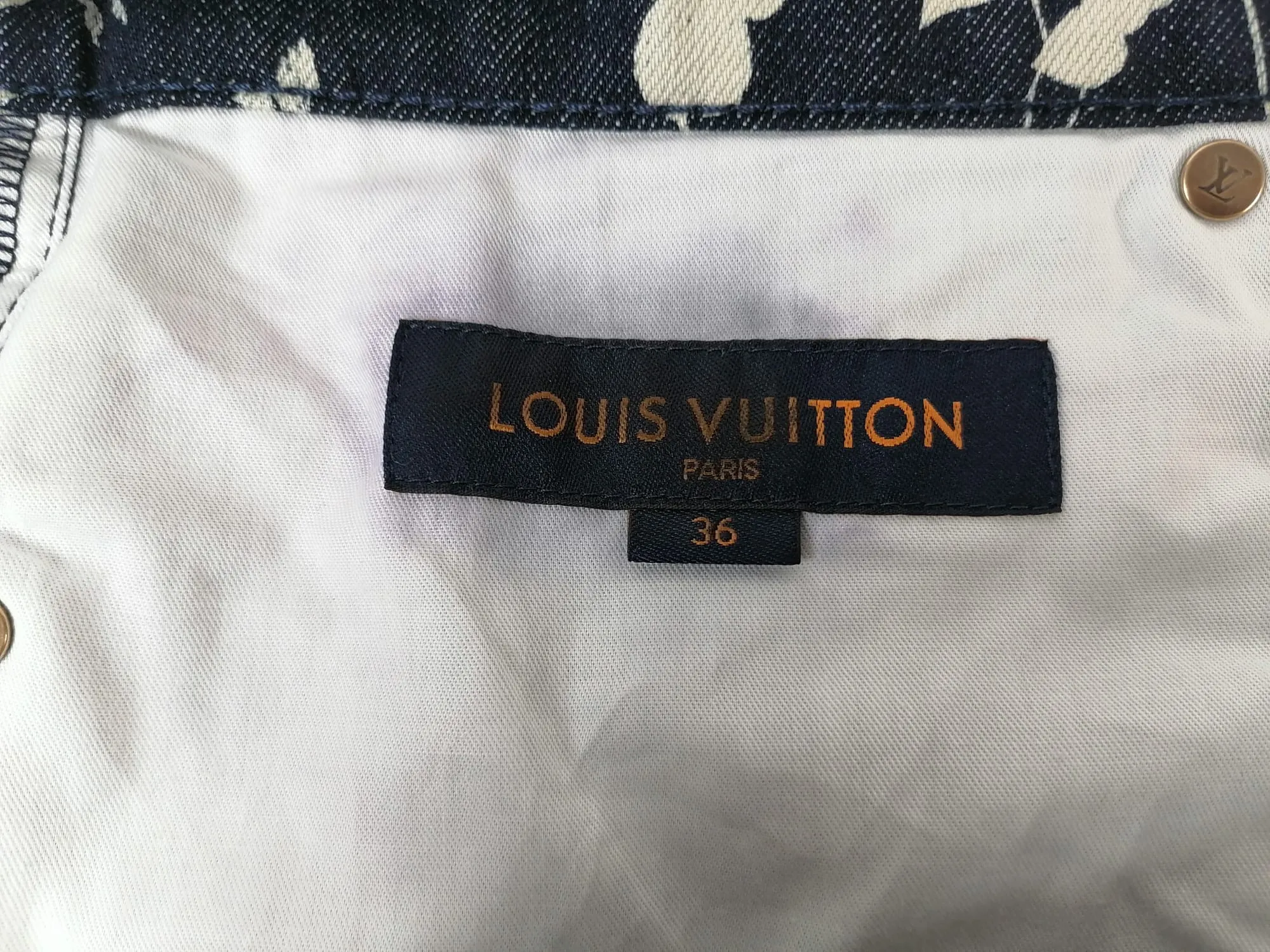 LV Leaf Regular Denim Pants