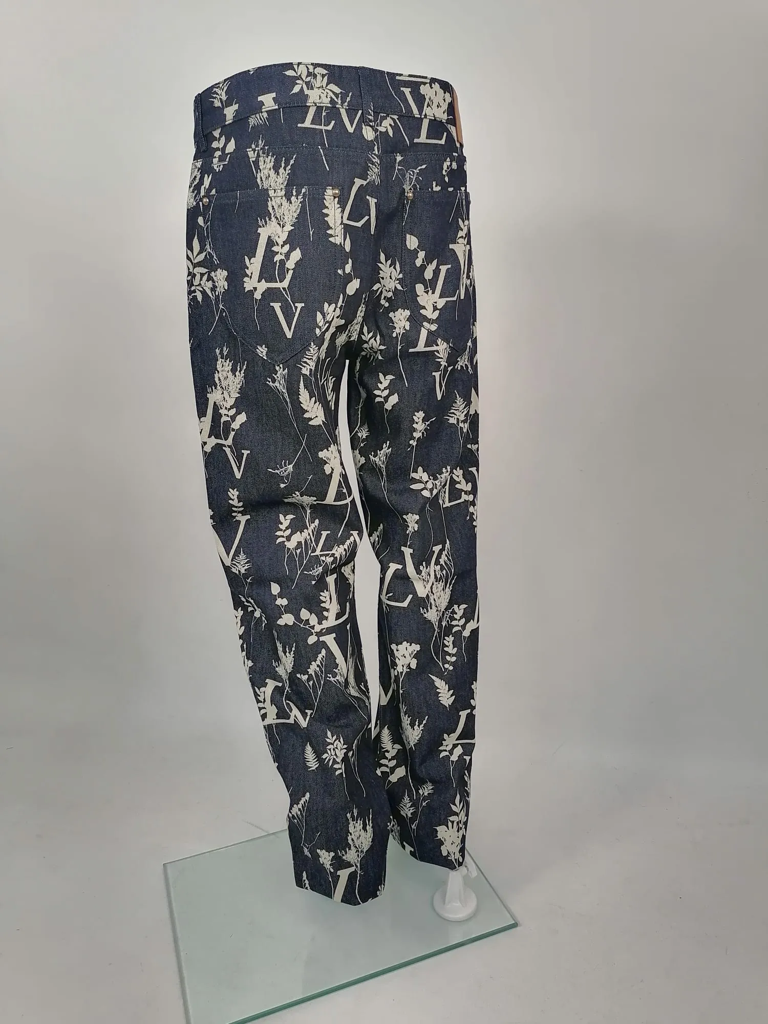 LV Leaf Regular Denim Pants
