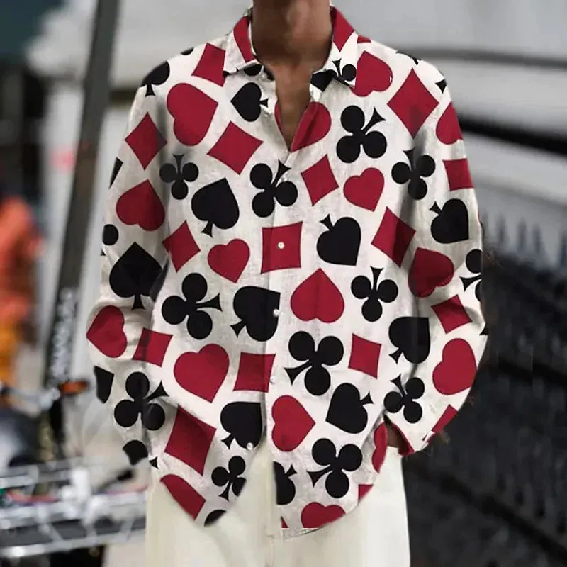 Men's 2023 Size Retro Graffiti Quality Ink Butterfly Material Outdoor Heavy discount Fashion Lapel High Plus Casual Flower Winter sale Painting Shirt Top