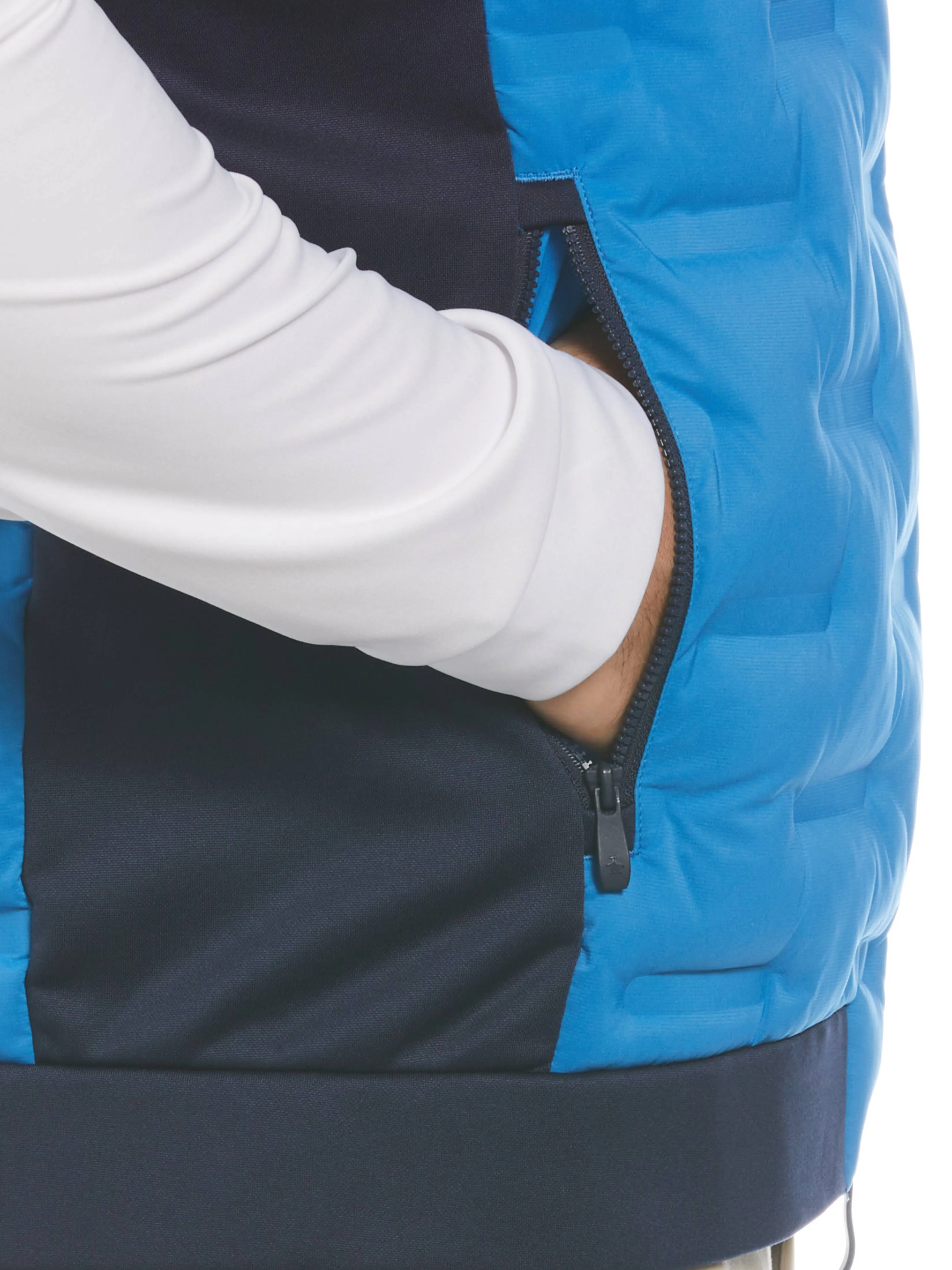 Men's 80s Mixed Media Color Block Vest