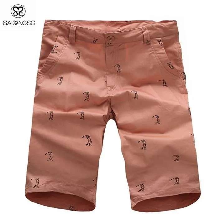 Men's Bermuda Style Solid Shorts