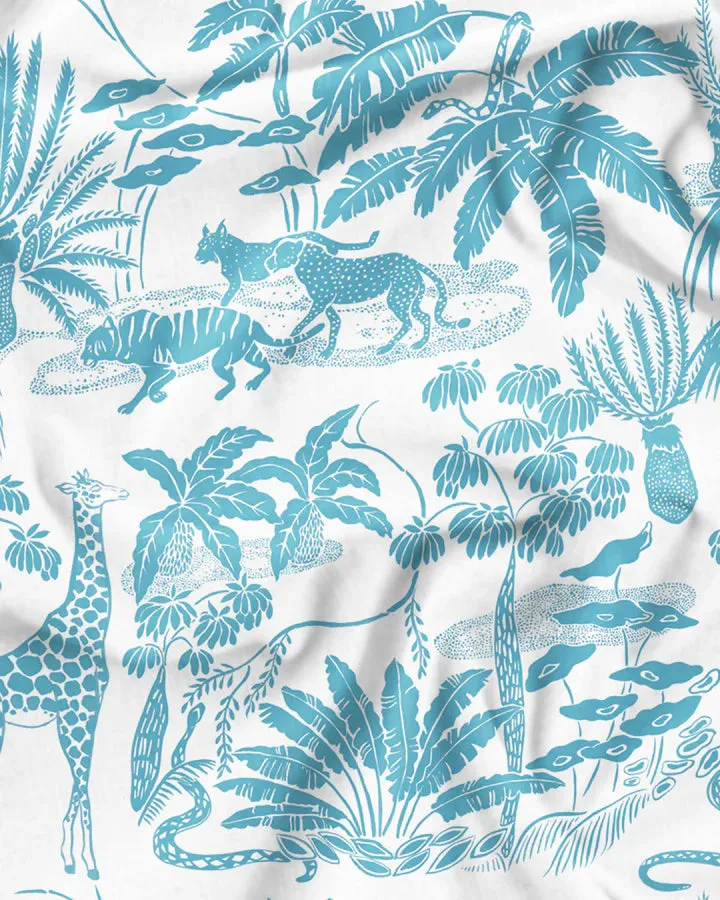 Men's Boxer Shorts - Mono Safari Blue