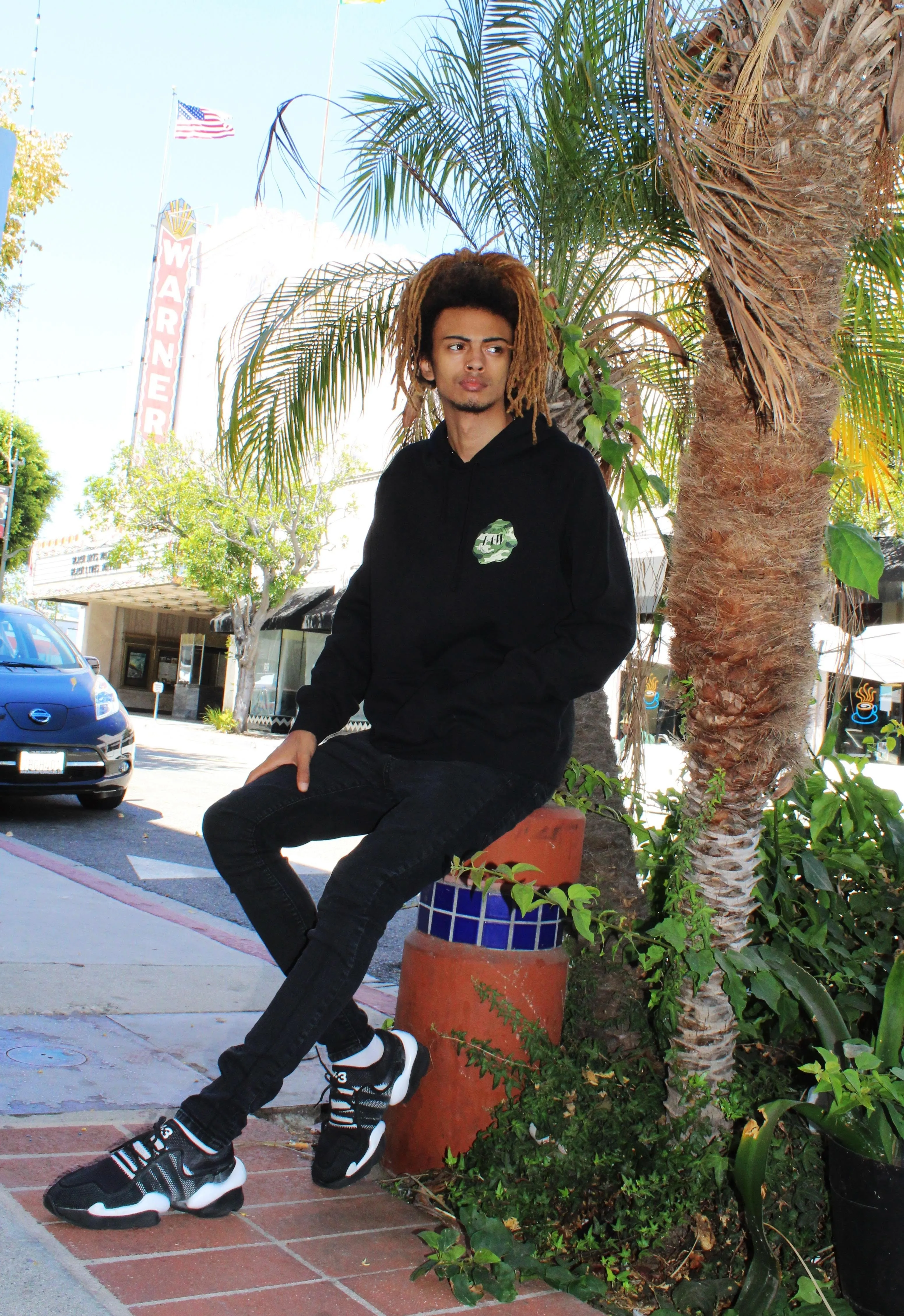 Men's Camouflage L.A.W Hoodie (Black)