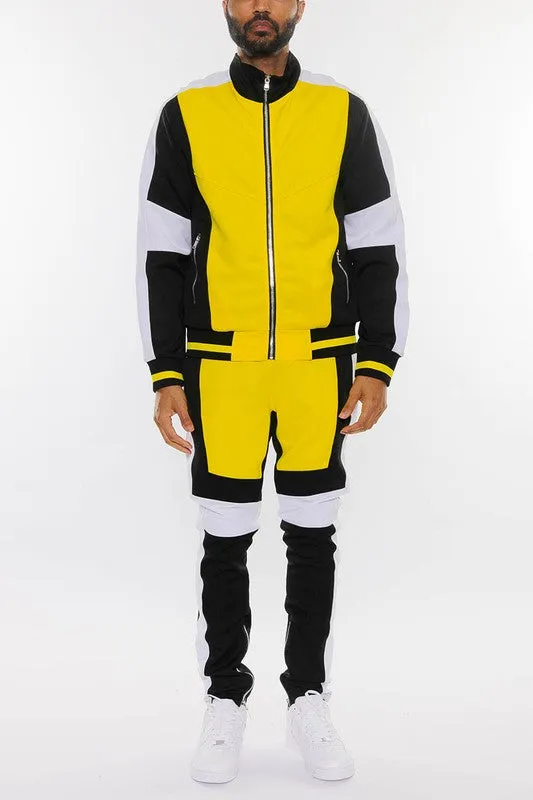 Men's Colorblock 2-piece Track Suit