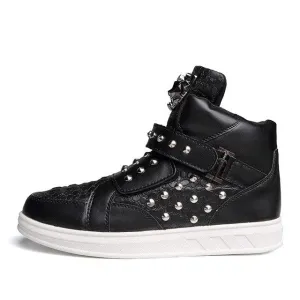 Men's High Top Rivets In 4 Colors