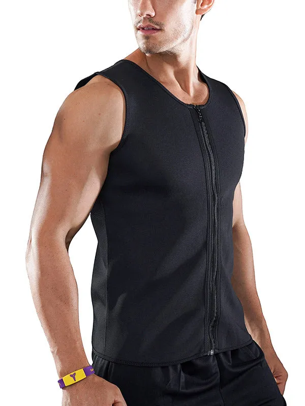 Men's Hot Shaper Zip Up Vest
