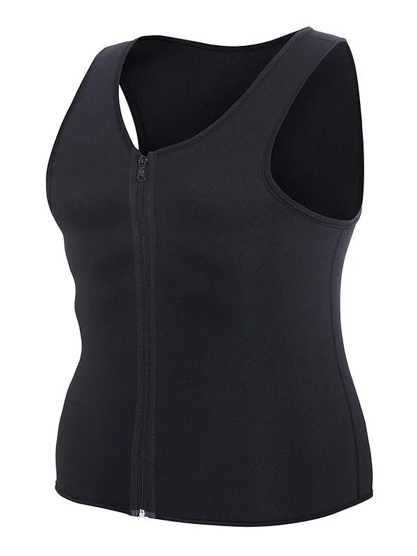 Men's Hot Shaper Zip Up Vest