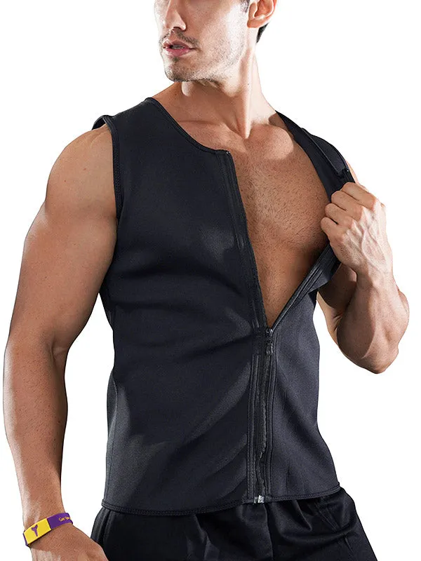 Men's Hot Shaper Zip Up Vest