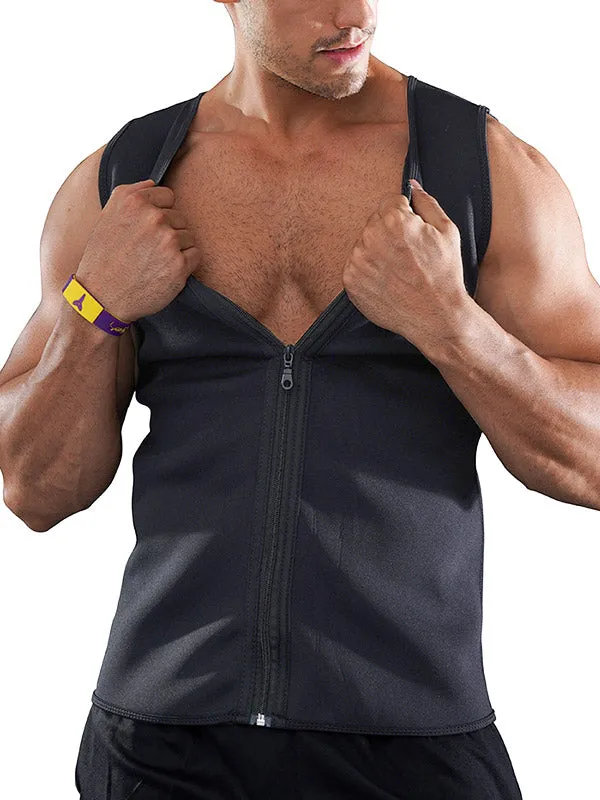Men's Hot Shaper Zip Up Vest