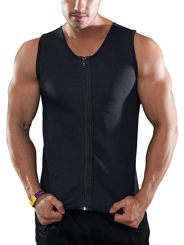 Men's Hot Shaper Zip Up Vest