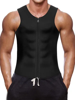 Men's Hot Shaper Zip Up Vest