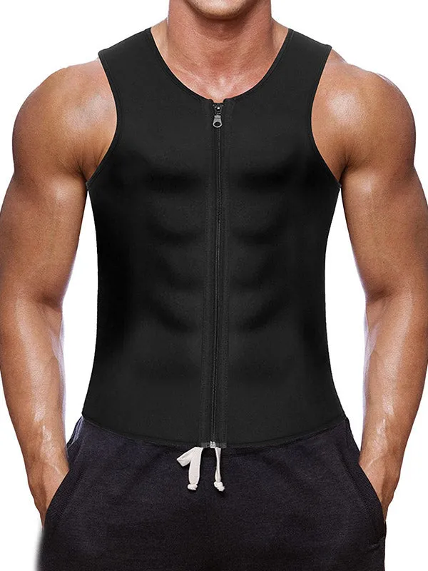 Men's Hot Shaper Zip Up Vest