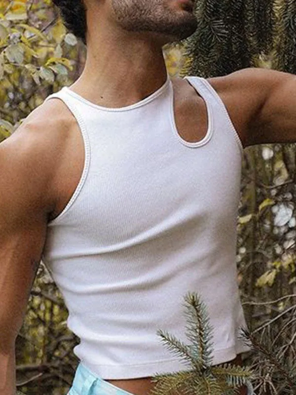 Men's Irregular Cutout Vest