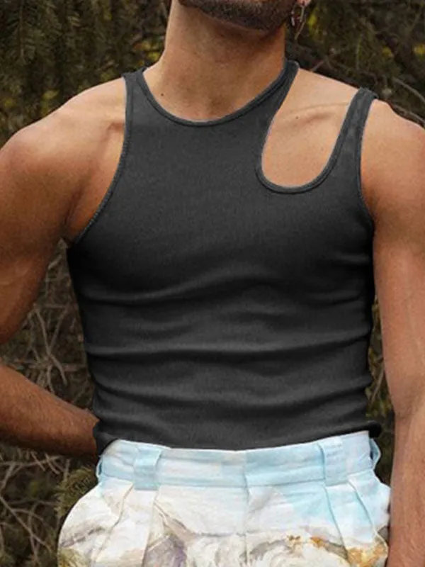 Men's Irregular Cutout Vest